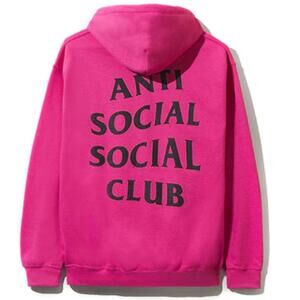 Anti Social Social Club Flamingo Hot Pink Hoodie Sweatshirt Size S Streetwear
